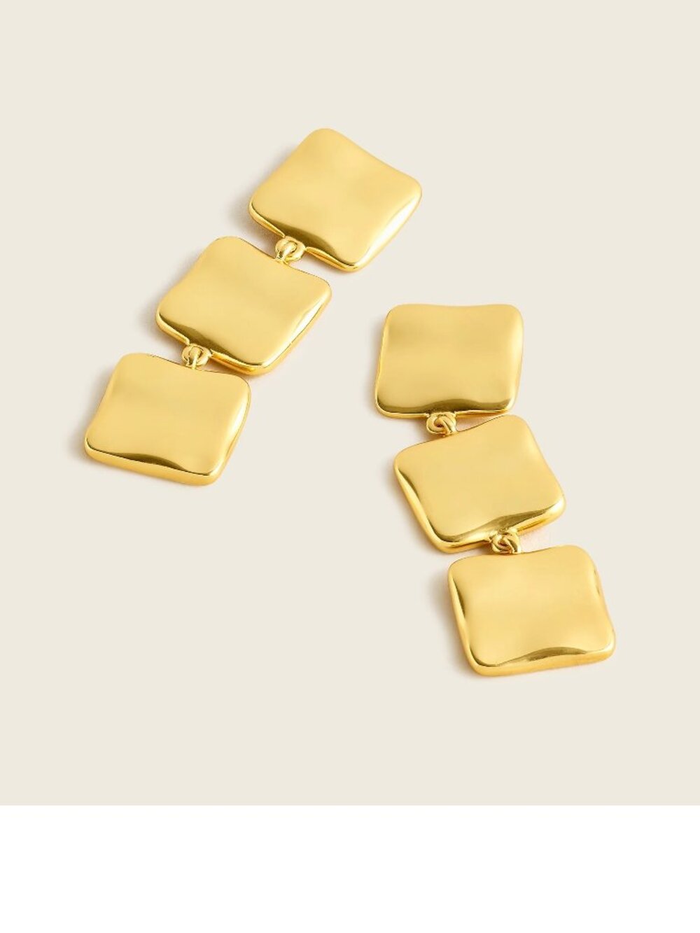 J. Crew Triple-square drop earrings